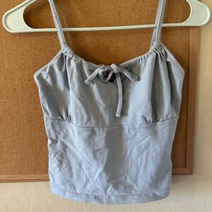 Brandy Melville Blue tank top with cute bow